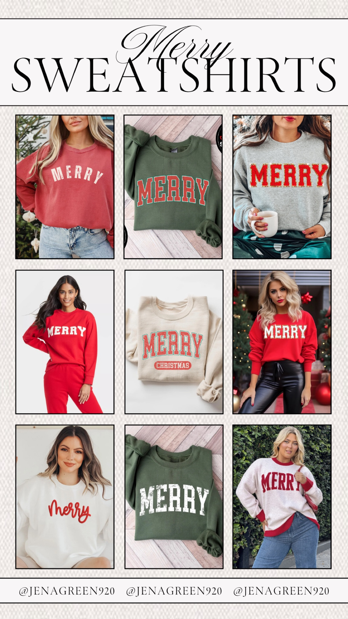 Merry Sweatshirts | Holiday Sweatshirts | Christmas Sweatshirts 

#LTKSeasonal #LTKFindsUnder50 #LTKHoliday