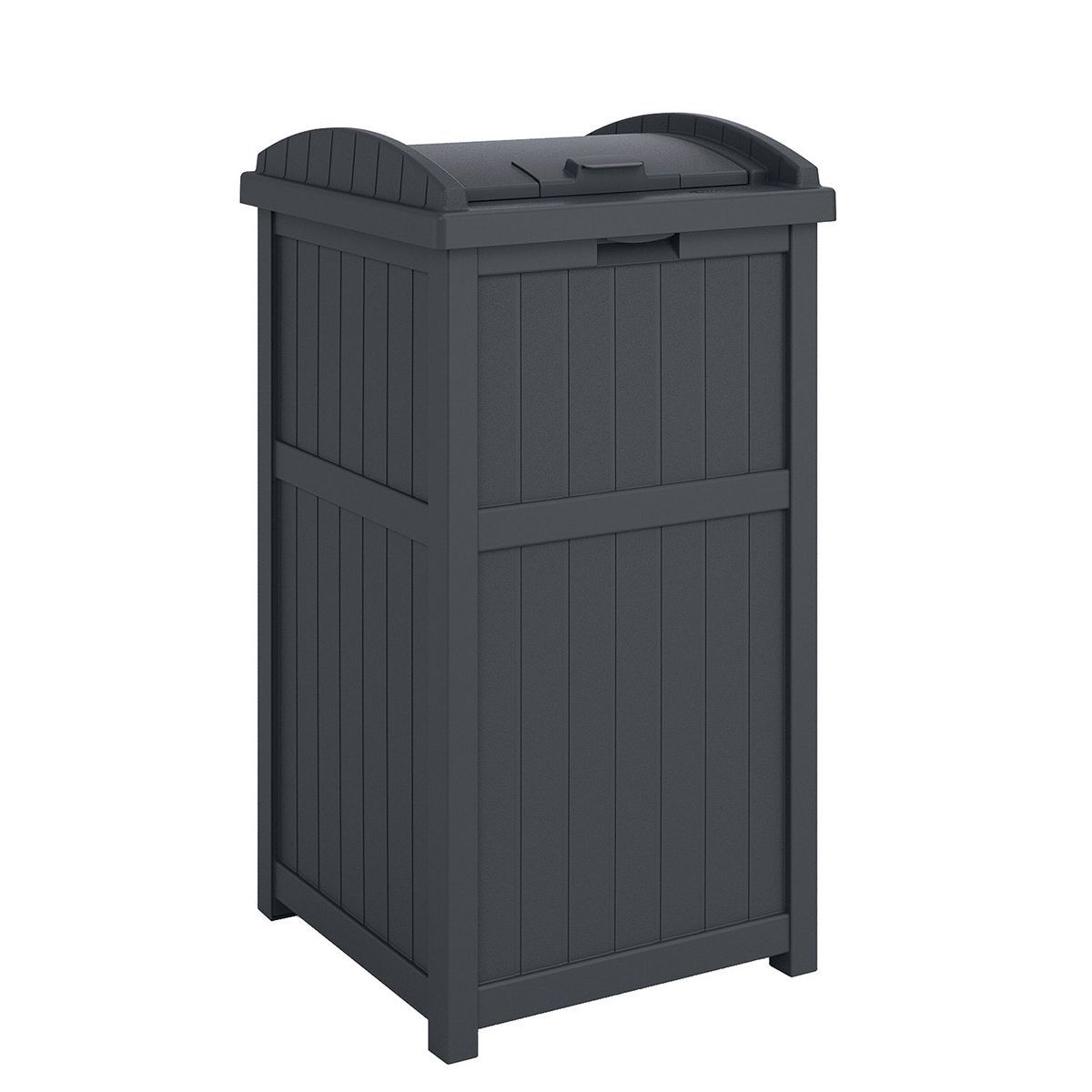 Suncast Trash Hideaway 33 Gallon Rectangular Garbage Trash Can Bin with Secure Latching Lid and S... | Target