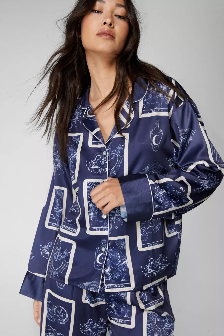 Satin Tarot Card Pajama Pants Set | Nasty Gal US