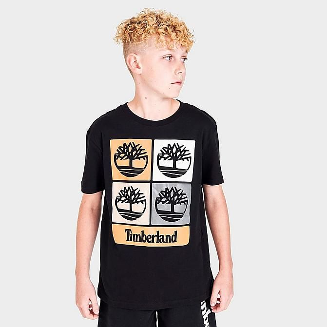 Boys' Timberland Block Tree Logo T-Shirt | Finish Line (US)