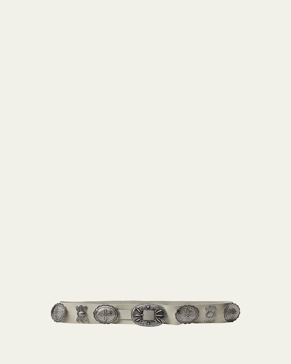 Casted Concho Leather Belt | Bergdorf Goodman