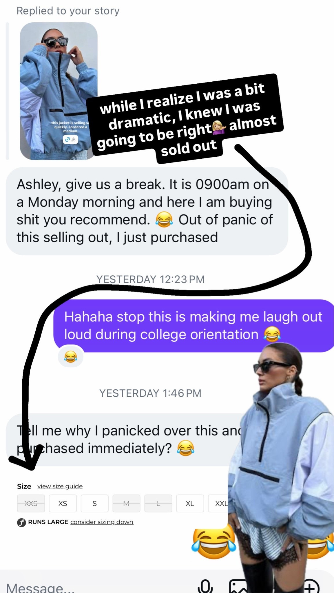 I knew the second I saw this windbreaker and it’s price point that it was going to sell out. Selling so quickly. Get your hands on it while you can. ￼

#LTKootd #LTKstorytime #LTKSeasonal