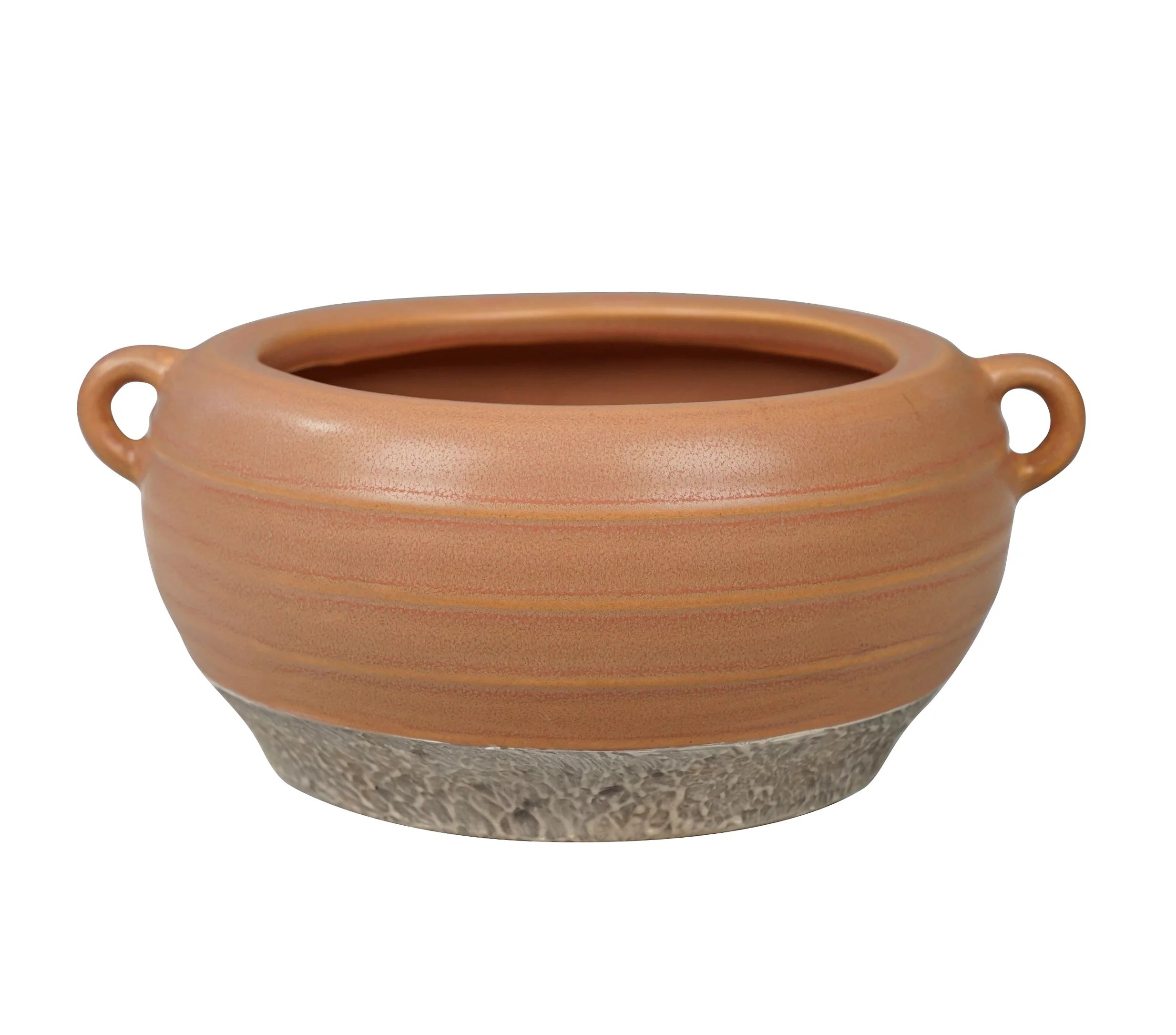 Better Homes & Gardens Sorrento 6" Orange Ceramic Planter with Handle by Dave & Jenny Marrs - Wal... | Walmart (US)