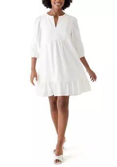 Women's Ric Rac Bib Linen Dress | Belk