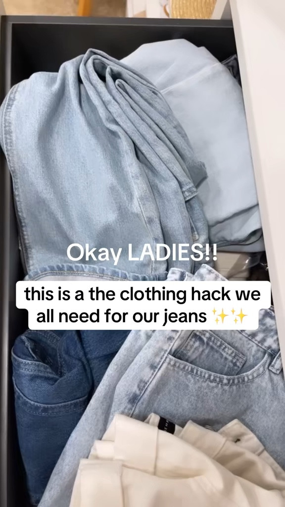 Jean organizer. Closet organization. Jeans  

#LTKSaleAlert #LTKFindsUnder50 #LTKSeasonal