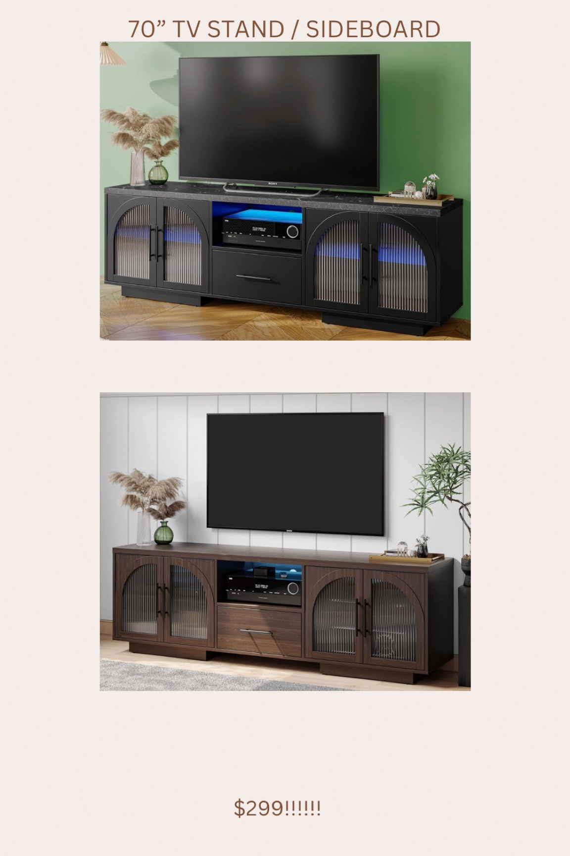 🤯🚨 brand new 70” tv stand / sideboard!!!! High sellout risk item! I cannot believe the price! Major arhaus vibes 😍

#LTKSaleAlert #LTKStyleTip #LTKHome