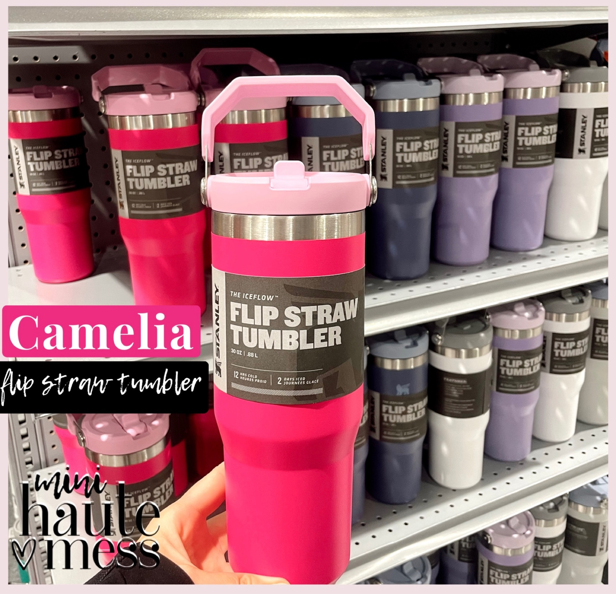 Camelia Stanley Hot Pink Tumbler 30 oz