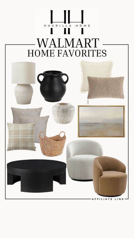 Walmart home favorites, Walmart home, Walmart framed wall art, accent chairs, neutral pillows, storage basket, styling elements, ceramic lamp, coffee table, neutral home, modern home, Walmart home decor. Follow @havrillahome on Instagram and Pinterest for more home decor inspiration, diy and affordable finds Holiday, christmas decor, home decor, living room, Candles, wreath, faux wreath, walmart, Target new arrivals, winter decor, spring decor, fall finds, studio mcgee x target, hearth and hand, magnolia, holiday decor, dining room decor, living room decor, affordable, affordable home decor, amazon, target, weekend deals, sale, on sale, pottery barn, kirklands, faux florals, rugs, furniture, couches, nightstands, end tables, lamps, art, wall art, etsy, pillows, blankets, bedding, throw pillows, look for less, floor mirror, kids decor, kids rooms, nursery decor, bar stools, counter stools, vase, pottery, budget, budget friendly, coffee table, dining chairs, cane, rattan, wood, white wash, amazon home, arch, bass hardware, vintage, new arrivals, back in stock, washable rug

#LTKHome #LTKStyleTip #LTKxWalmart