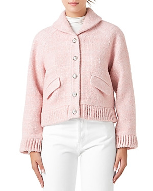Endless Rose Button Front Cropped Tweed Jacket | Bloomingdale's (US)