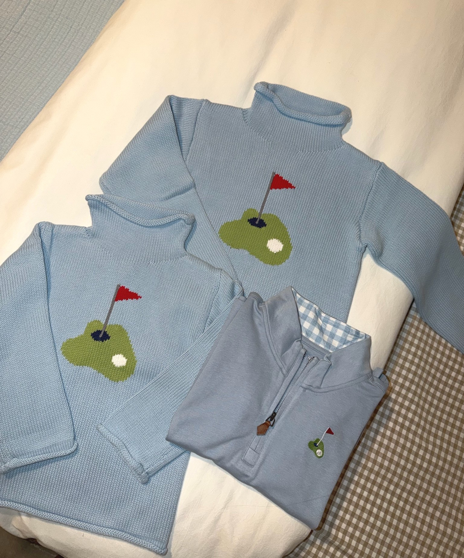 The SWEETEST little roll neck golf sweaters & half zip top ⛳️  use RYAN15 at checkout for 15% off

#LTKKids #LTKBaby #LTKmomlife