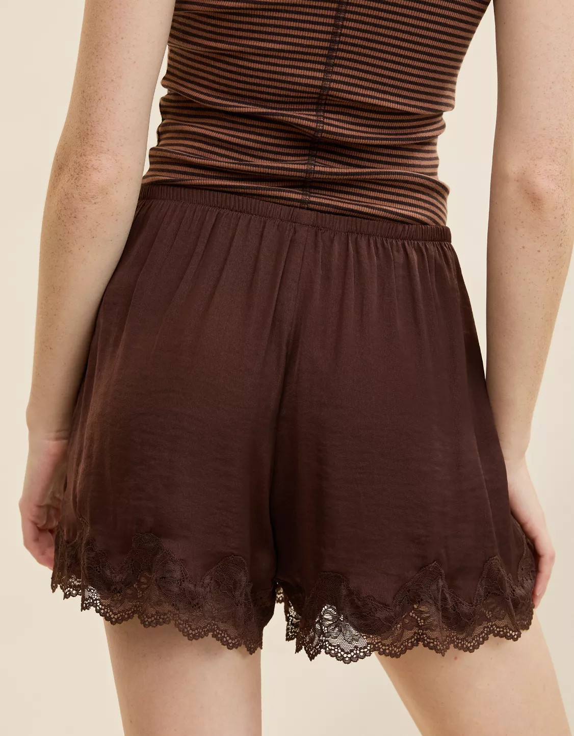 Aerie Night Out Satin Lace Boxer | Aerie