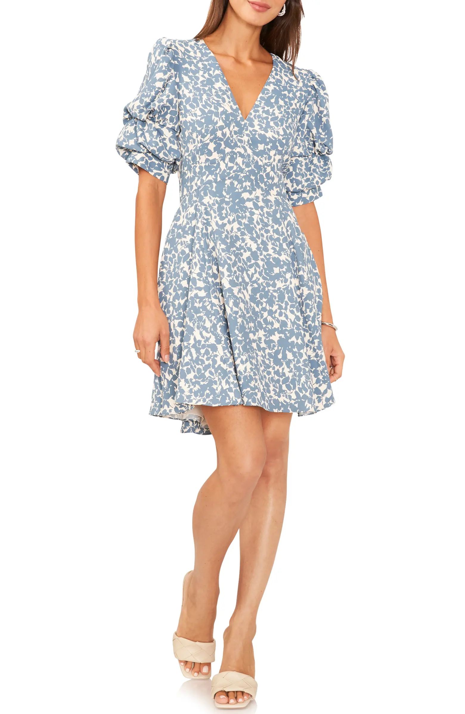 Tiered Puff Sleeve Dress | Nordstrom