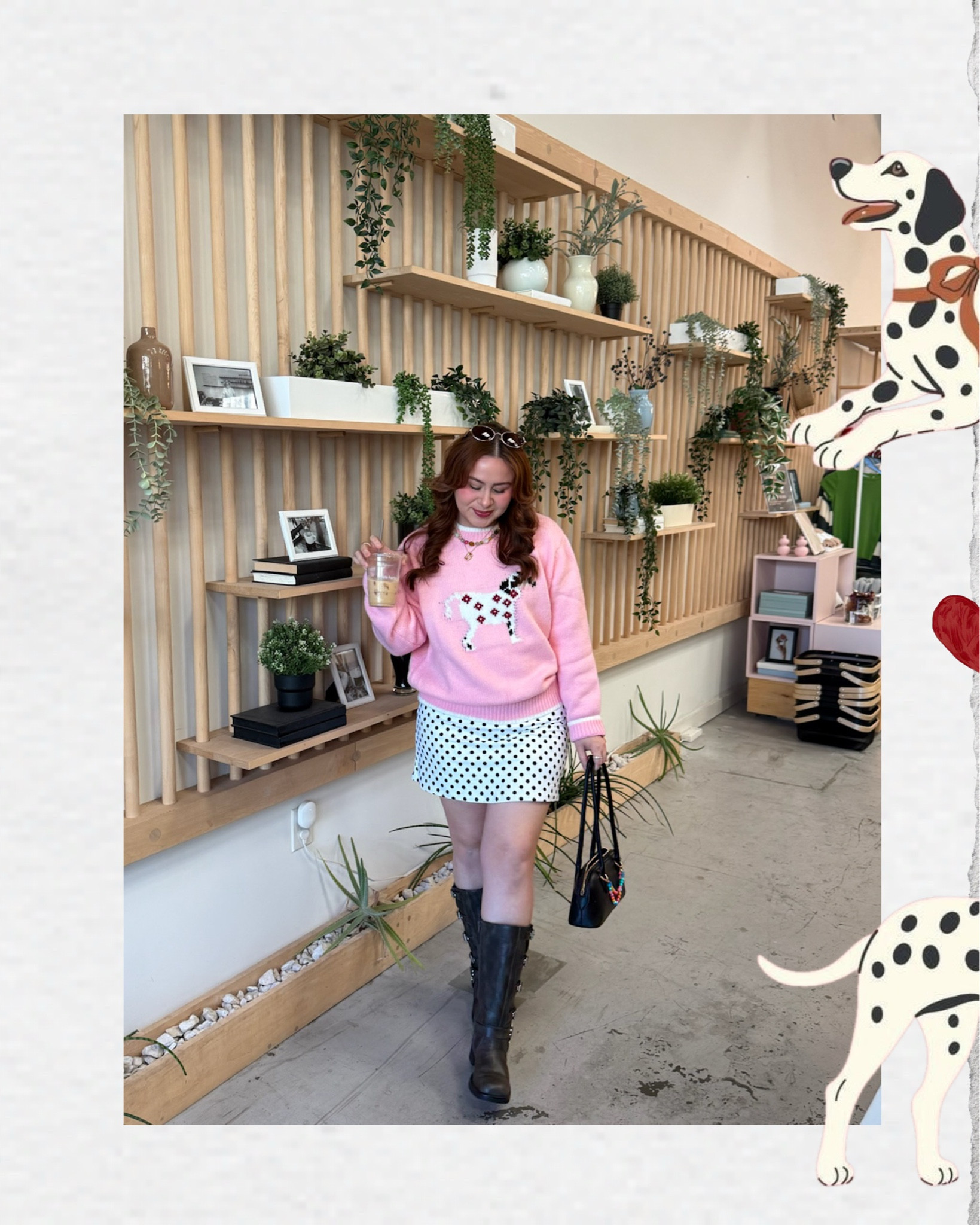 I’m obsessed with this outfit!! 
Wearing large on the sweater and sized up to an X-Large in the skirt, it’s a tennis skirt so it has built in shorts.
Polka dot skirt
Fun sweater
Colorful sweater
Fun Winter outfits 

#LTKootd #LTKMidsize #LTKValentine