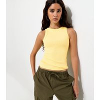 Women's Light Yellow Racer Back Vest Top New Look | New Look (UK)