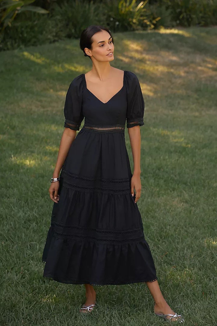 Cotton midi dress from Anthropologie

White, blue or blackk

Save 20% with code ANTHRO20

#LTKWedding #LTKParties #LTKSeasonal