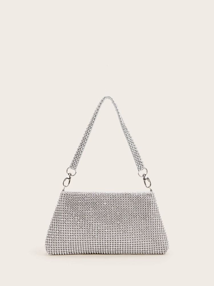 Rhinestone Detail Clutch Bag | SHEIN