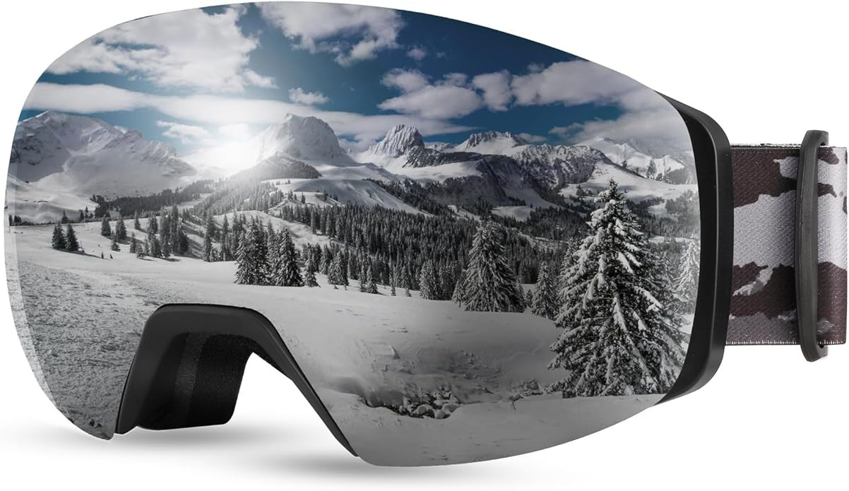 FEISEDY Ski Goggles, OTG Snow Sport Goggles for Adult Youth, Anti-Fog UV400 Protection Bendable D... | Amazon (US)