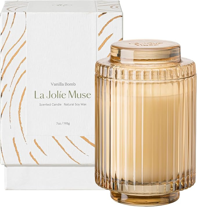 LA JOLIE MUSE Vanilla Bomb Candle, Candle Gifts for Women&Men, Natural Soy Candles for Home Scent... | Amazon (US)