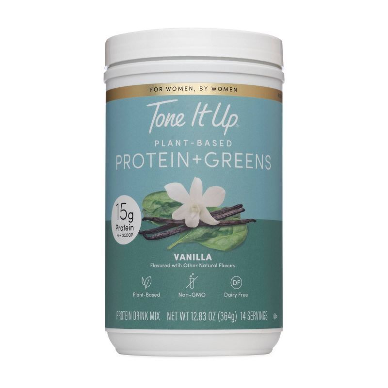 Tone It Up Plant-Based Protein + Greens Powder - Vanilla - 12.83oz | Target