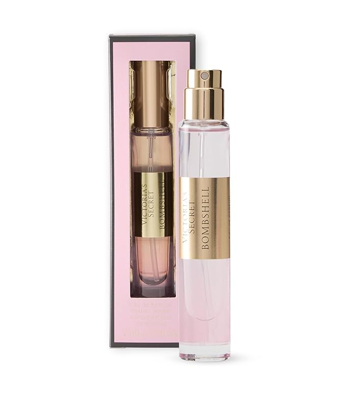 Victoria's Secret Bombshell Eau de Parfum Travel Spray, Notes of Purple Passion Fruit, Shangri-La... | Amazon (US)