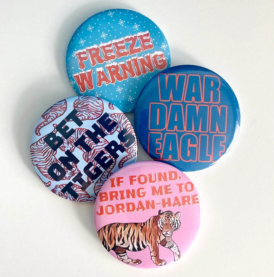 Auburn Gameday Buttons - Etsy | Etsy (US)