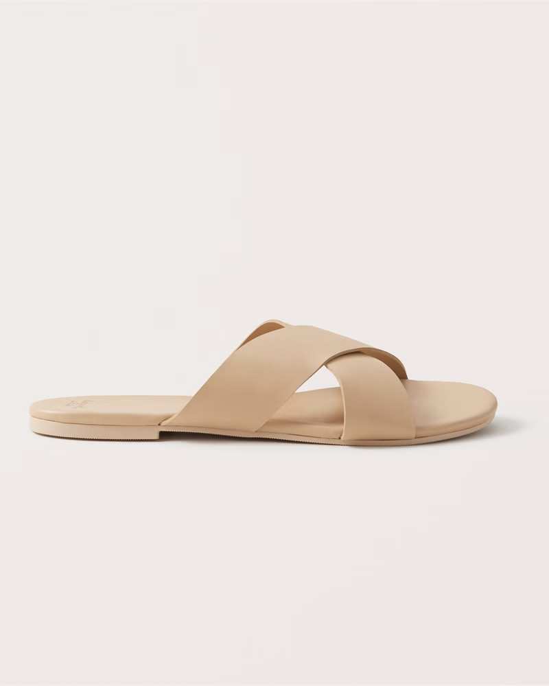 Criss-Cross Slide Sandals | Abercrombie & Fitch (US)