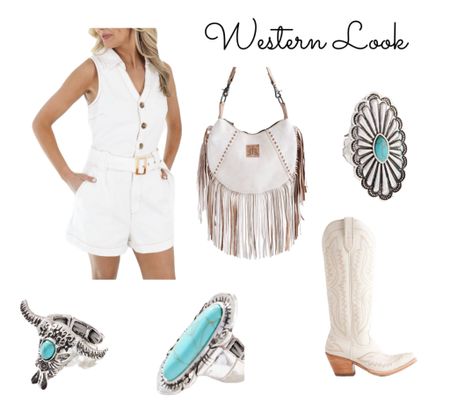 Cute western look for a concert or rodeo!

#LTKitbag #LTKFestival #LTKshoecrush