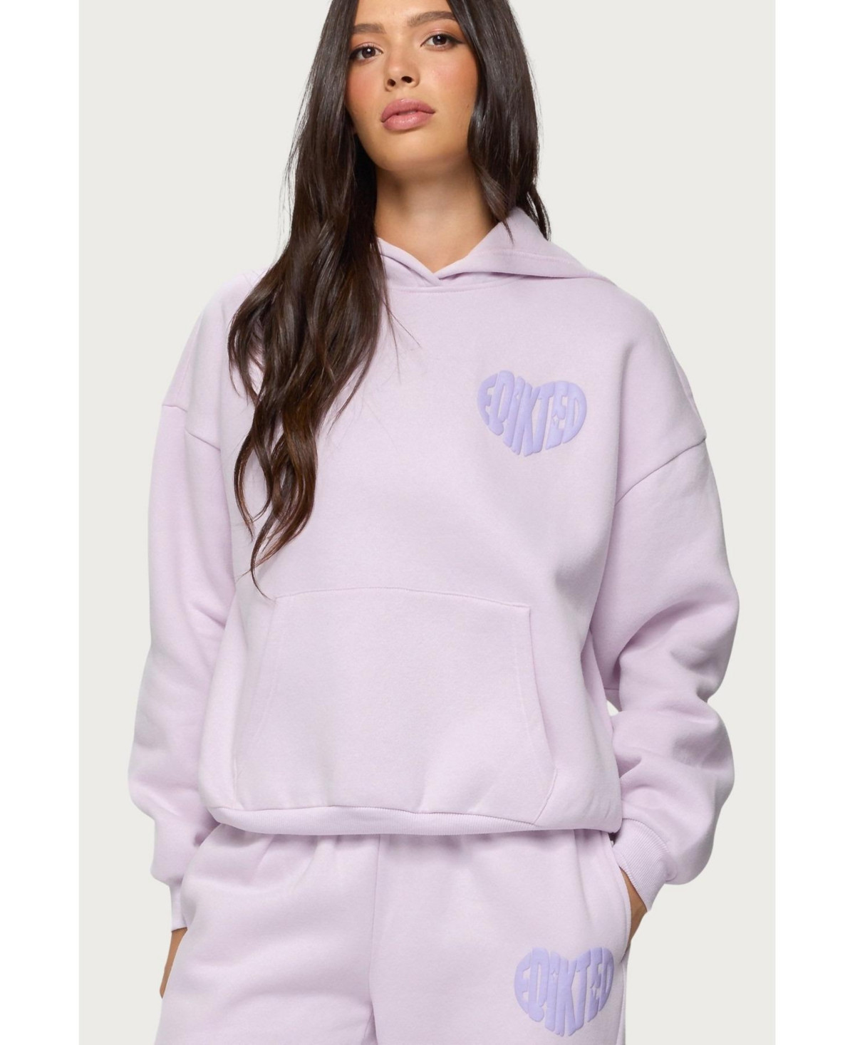Edikted Women's Major Love Edikted Hoodie - Lilac | Macy's