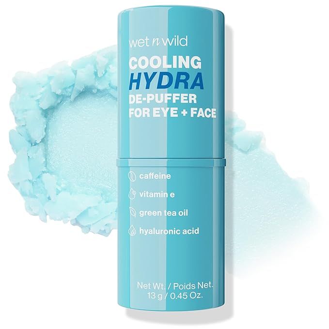 wet n wild Cooling Hydra De-Puffer, Soothing Face Makeup Primer Stick with Vitamin E & Caffeine, ... | Amazon (US)