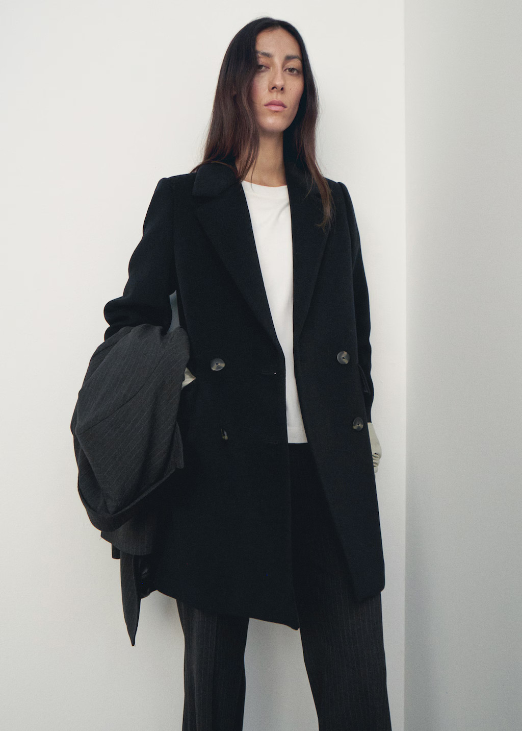 Double-breasted wool coat | Mango (US/MX/AU)