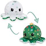 TeeTurtle | The Original Reversible Holiday Octopus Plushie | Happy + Angry | Ornaments + Christm... | Amazon (US)