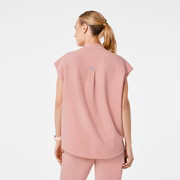 Women's Rafaela Oversized Scrub Top™ - Pink Sand · FIGS | FIGS