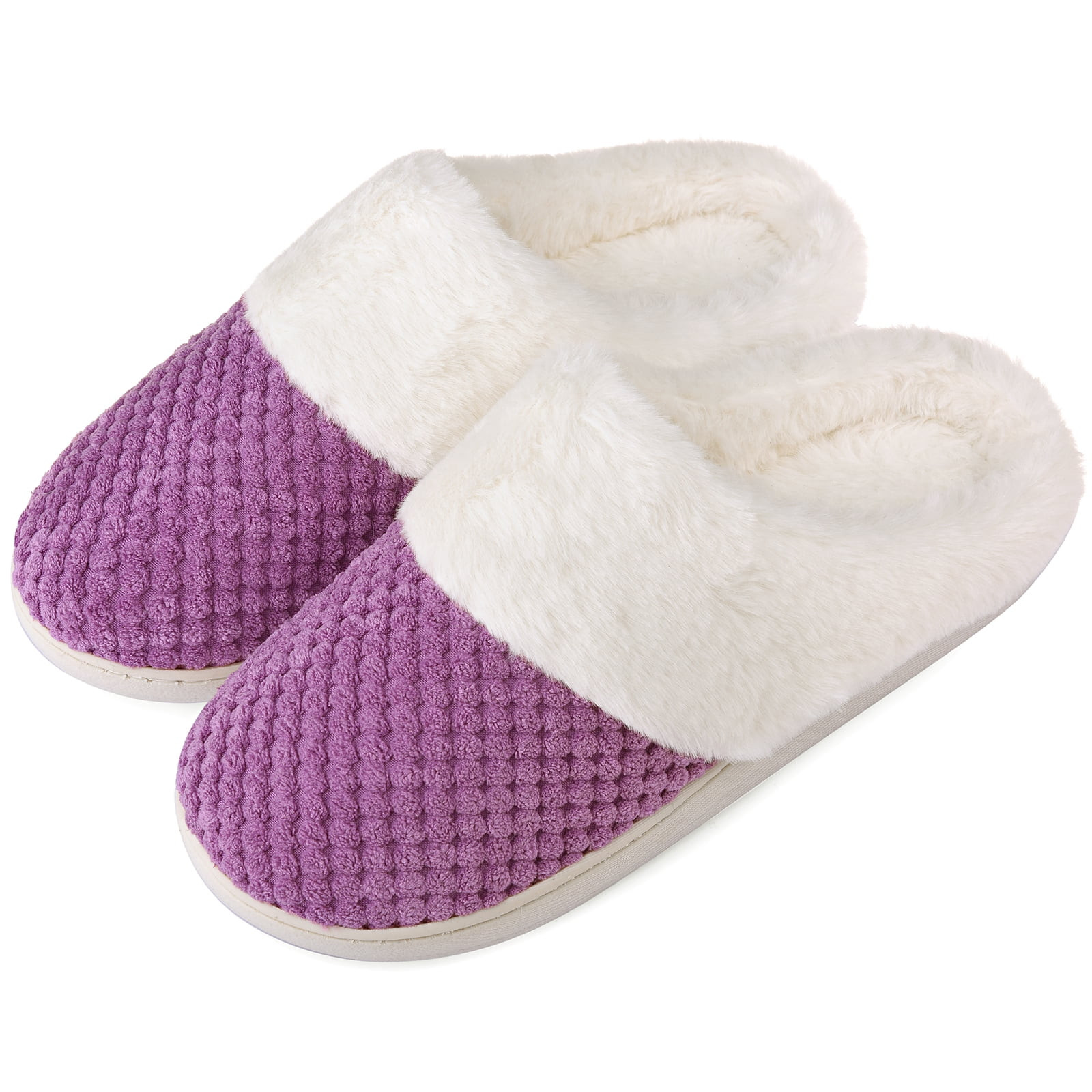 VONMAY Women's Slippers Cozy Slip-on Indoor Outdoor House Shoes - Walmart.com | Walmart (US)