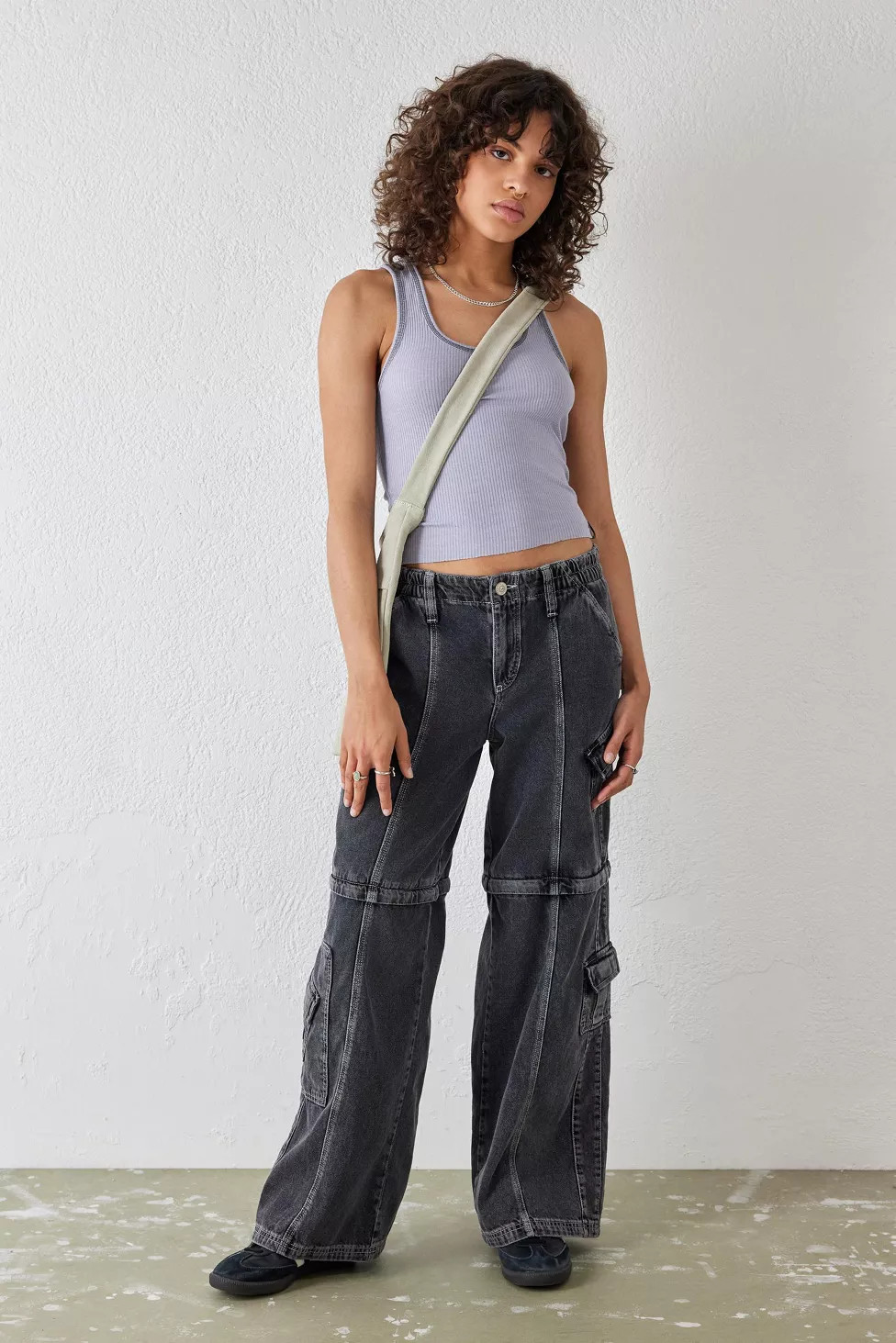 BDG Black Y2K Zip-Off Cargo Jean | Urban Outfitters (US and RoW)