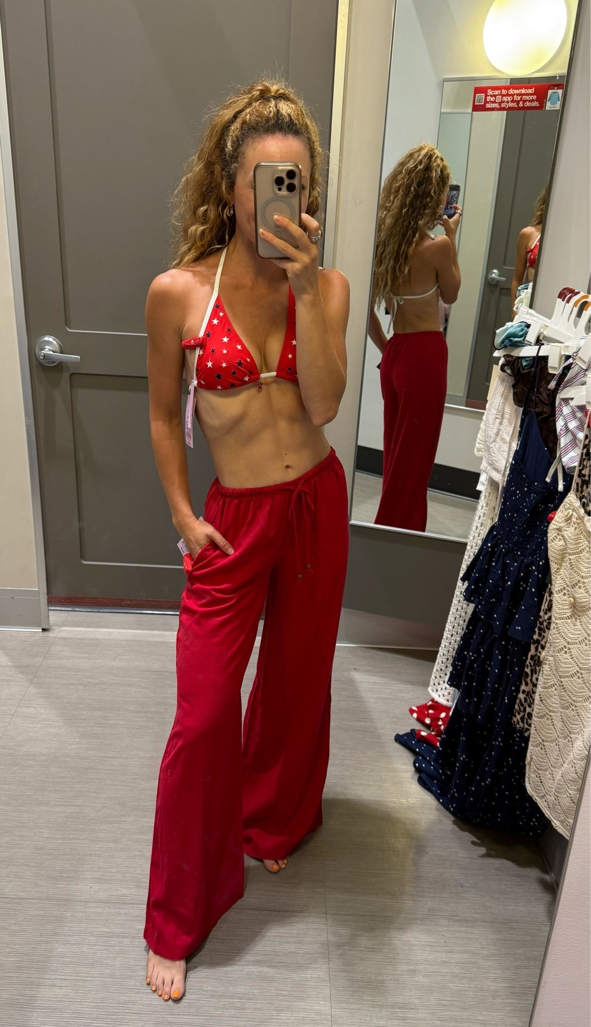 These red pants are everything! Size XS

#LTKootd #LTKSwim #LTKPetite