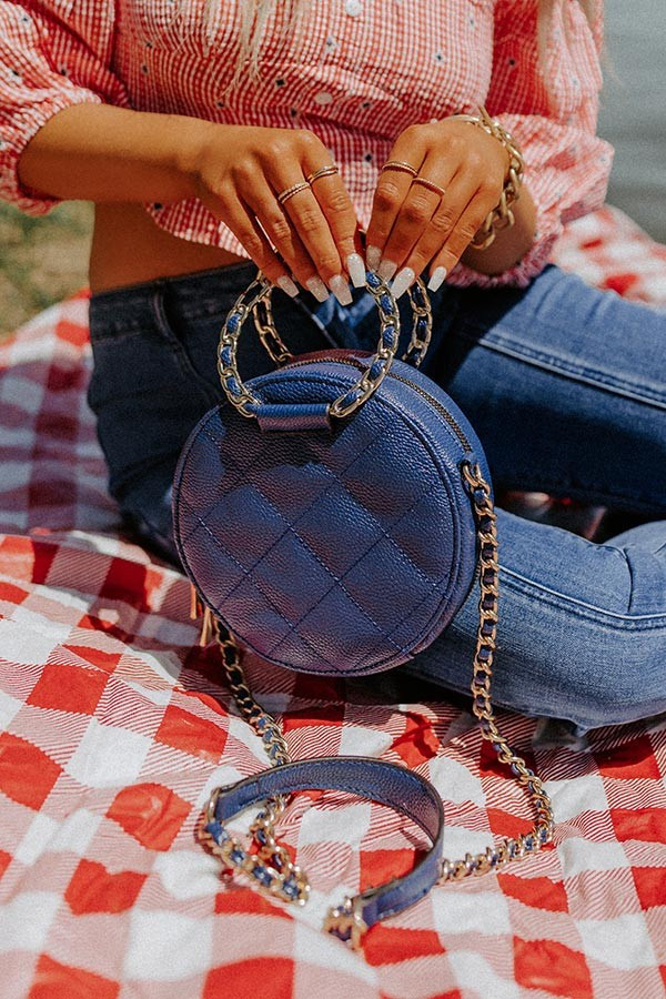 Bring The Prosecco Faux Leather Purse In Navy • Impressions Online Boutique | Impressions Online Boutique