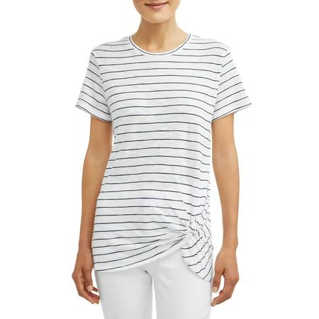 Women's Twist Front T-Shirt | Walmart (US)