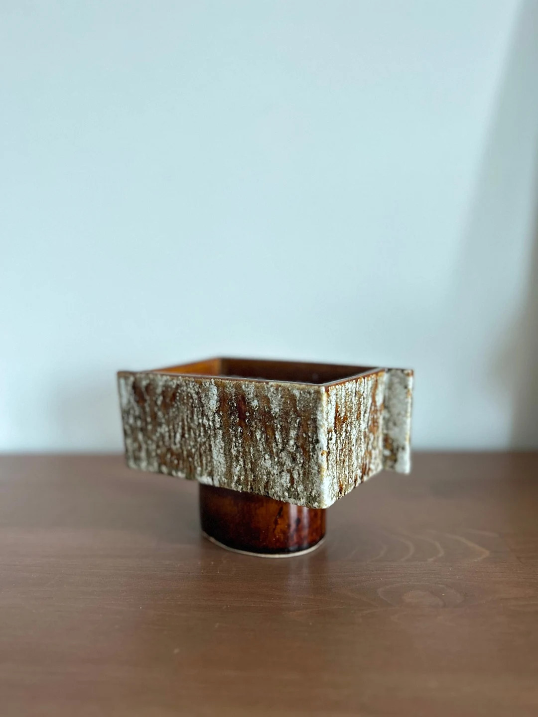 YAMASAN Ikebana Vintage ceramic planter / flower vase Japanese pottery Mid Century modern - Eames... | Etsy (US)