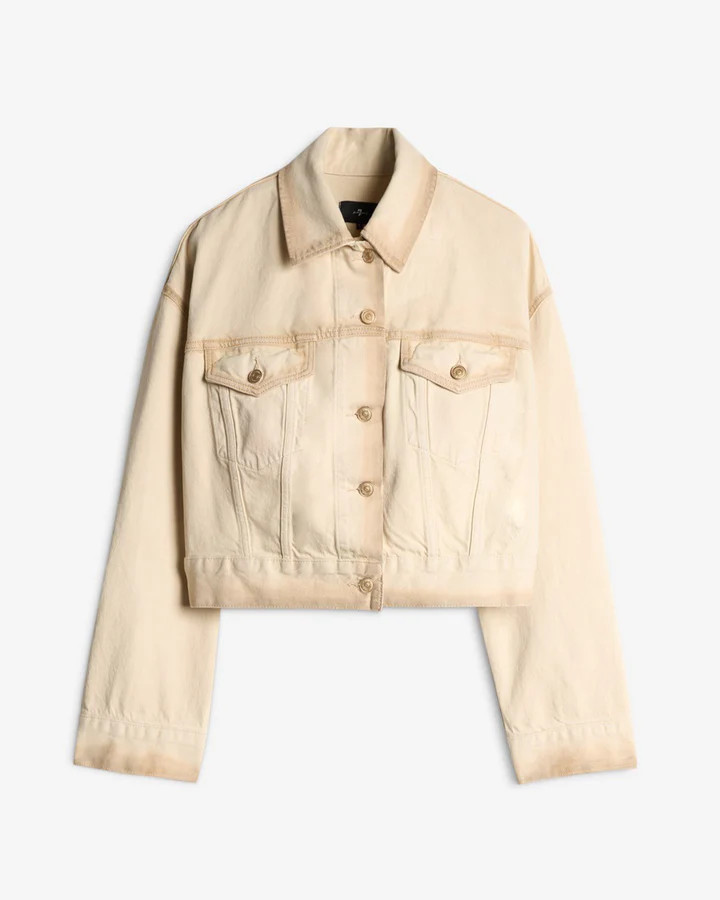 MANKIND Oli Cropped Trucker Jacket | 7 For All Mankind