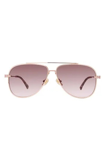 DEZI Top Shelf 59mm Gradient Aviator Sunglasses in Rose Gold /Rose Gradient at Nordstrom Rack | Nordstrom Rack