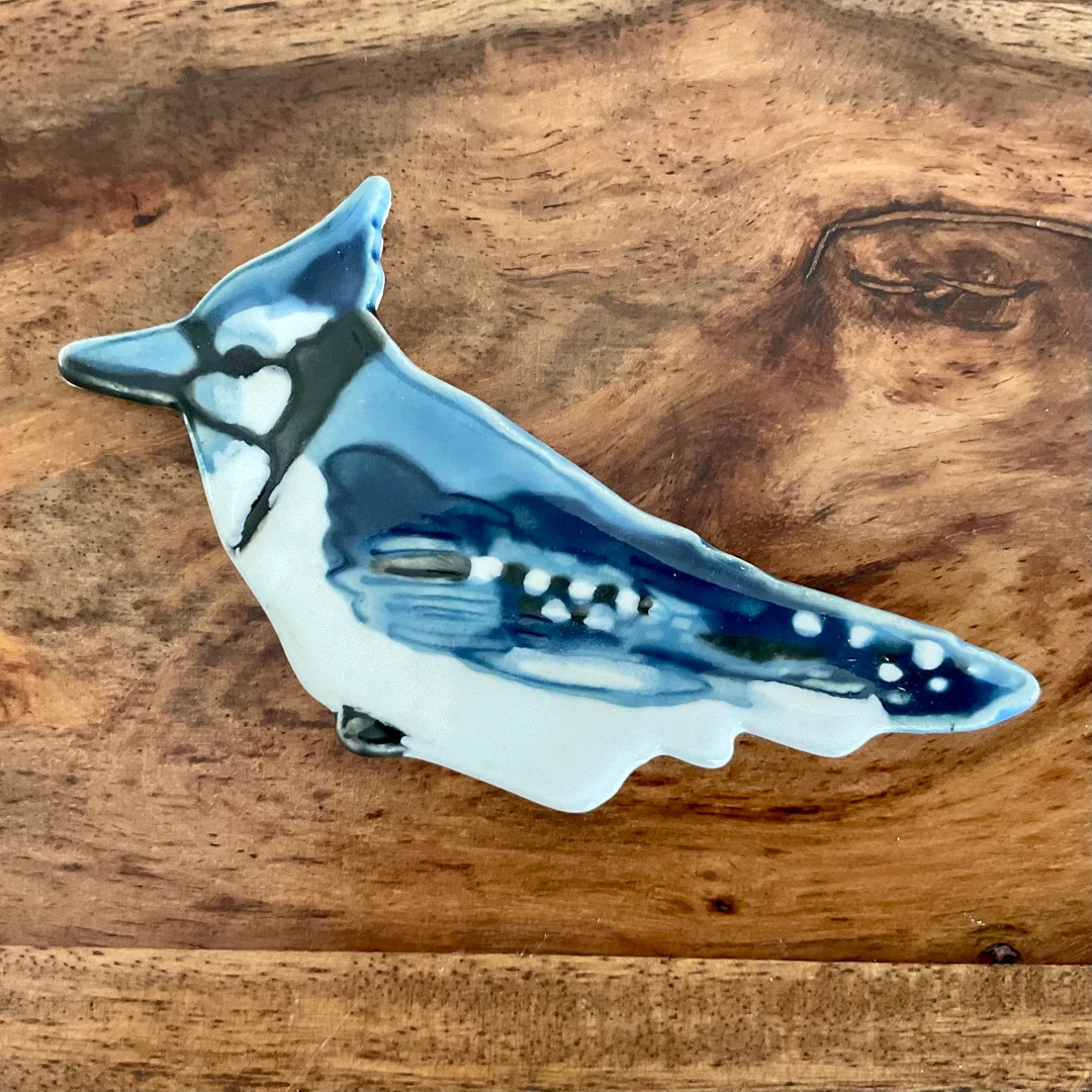 Blue Jay Mosaic Tile, Handmade Ceramic Glazed, for Crafting and Making Indoors or Out - Etsy | Etsy (US)