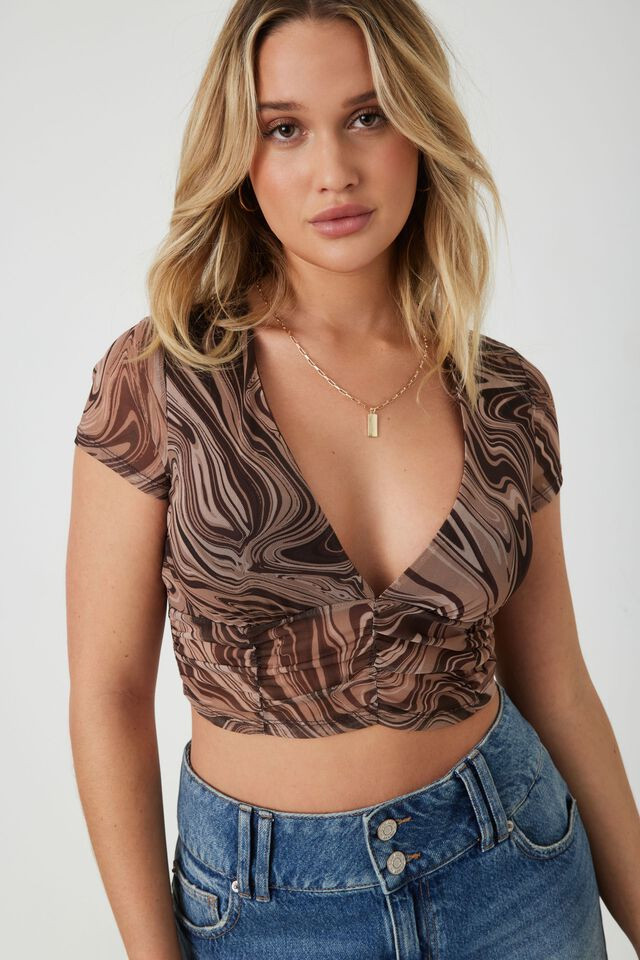 Shirred Mesh Tee | Garage Clothing