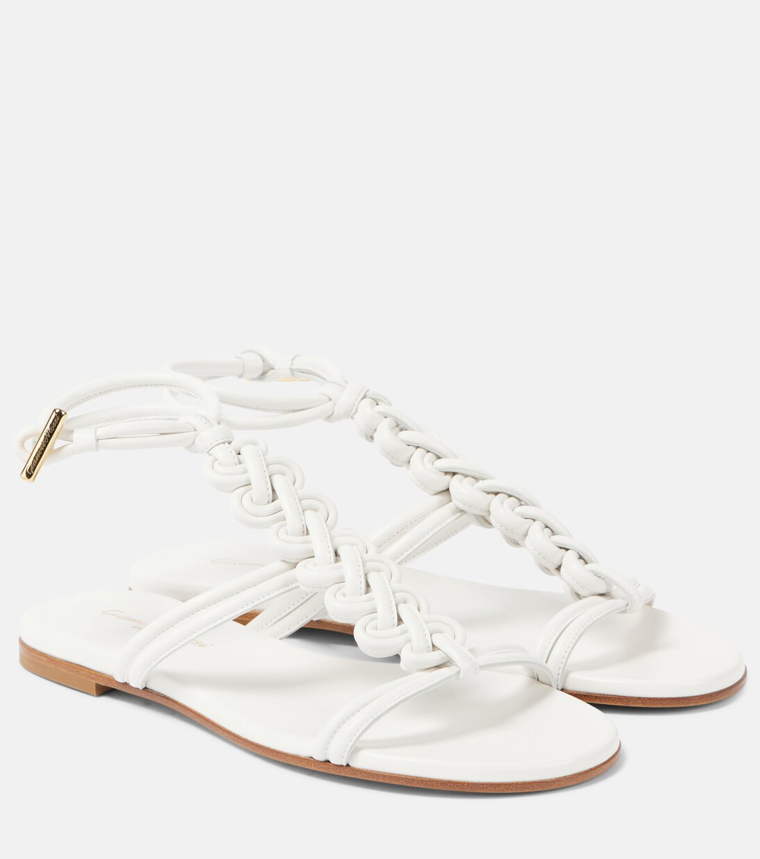 Capua braided leather gladiator sandals | Mytheresa (US/CA)