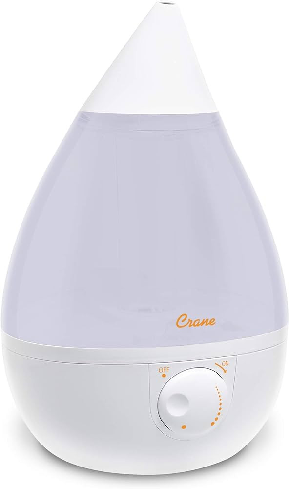 Crane Ultrasonic Cool Mist Humidifier for Bedroom, Baby Nursery, Kids Room, Plants, or Office, La... | Amazon (US)