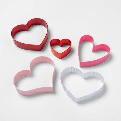 5pc Stainless Steel Heart Cookie Cutter Set - Spritz™ | Target