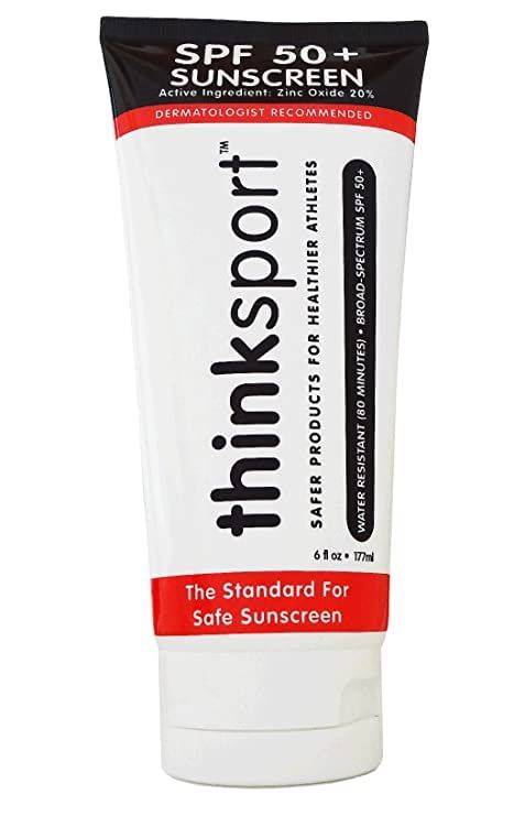 Thinksport SPF 50+ Mineral Sunscreen – Safe, Natural Sunblock for Sports & Active Use - Water R... | Amazon (US)