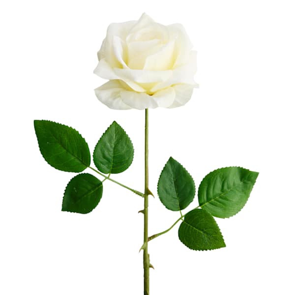 Cream Rose Stem, 29", Pink, Fabric, sold by At Home | At Home