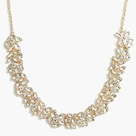 Crystal leaf statement necklace | J.Crew Factory