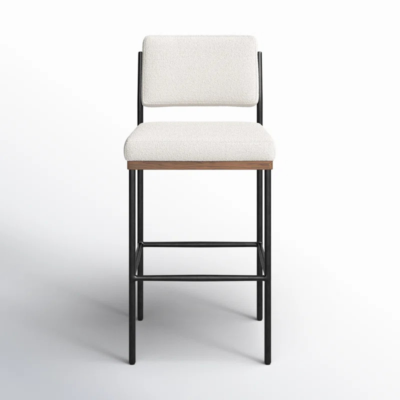 Popovich Upholstered Counter Stool with Metal Frame | Wayfair North America