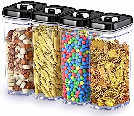 DWËLLZA KITCHEN Airtight Food Storage Containers with Lids – 4 Piece Set/All Same Size - Mediu... | Amazon (US)